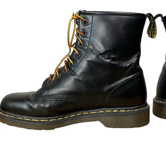 Dr Martens 1460 Air Wair Boots Smooth Black Mens Size 10 Womens 11 - Picture 8 of 12